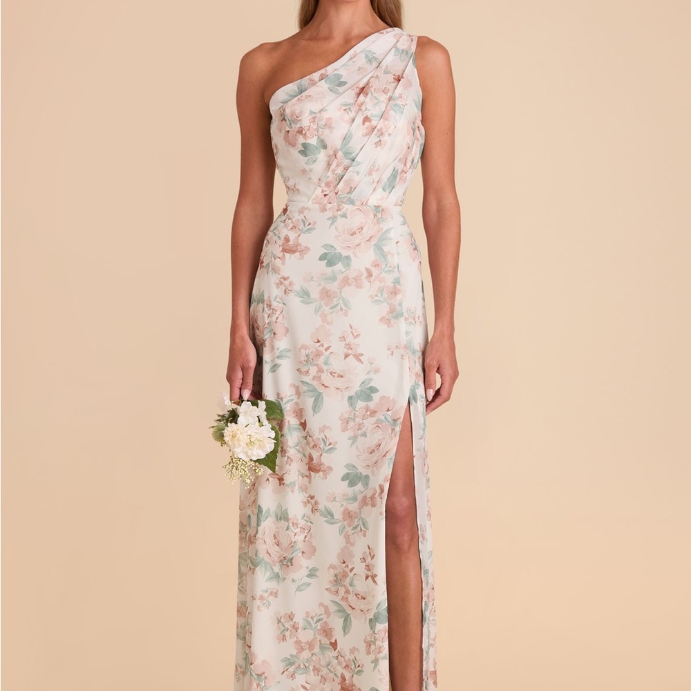 Never Worn Birdy Grey Floral One-Shoulder Maxi Dress